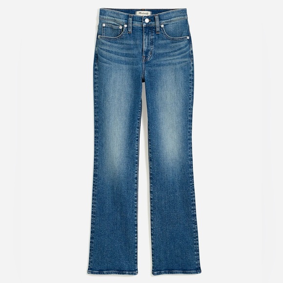 Madewell 29T *Tall* Kick-Out Crop Mid Rise Oneida Wash $138 - Picture 6 of 11